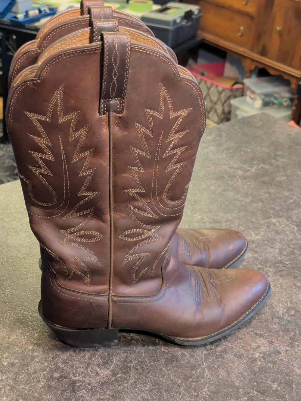 Ariat Cowboy Boots with Stitching